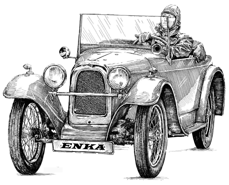 ENKA replica EV - front view